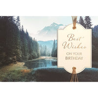 ROSEDALE GOLD - Carte de souhaits Enveloppes - 5-1/2 po L x 8 po H - Paysage etang - Paquet de 6-Cartes de qualite style boutique