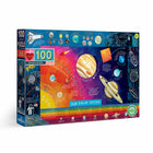 eeBoo - Puzzle du Système Solaire Puzzle - 100 Pièces-La taille du puzzle est de 27 x 18 pouces une fois terminé