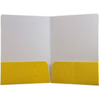 JAM Paper - Chemises cannelées ondulées, jaune, paq./12 (87499dg)-Dimensions : 9 po x 12 po