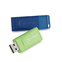 Verbatim - Clé USB Flash Store 'n' Go 16 Go, Vert et Bleu - Paquet de 2-Capacité de 16 Go