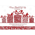 Carte de Noël, From Both of Us, Cadeaux, Paquet de 12-Imprimé sur papier couché de première qualité