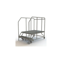 Plateforme de travail mobile de Tri-Arc, 2 marches, 20 x 48 po (WLWP123648SL)-Matériau du cadre : Acier