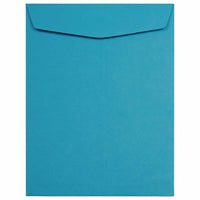  JAM Paper - Enveloppes Colourées pour catalogue à extrémité ouverte - 10 x 13 - bleu recyclé - paquet de 10-Couleur : enveloppes bleues pour catalogue ouvert.