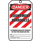 Accuform Signs - Étiquettes De Sécurité - Verrouillage, Papier Cartonné, 3-1/8po La X 5-7/8po H, Français, paquet de 25-Hauteur 5-7/8po