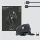 Logitech MX Master 3 Advanced Souris sans fil - Défilement Rapide - Suvi 4000 DPI Toute Surface - Confortable - Noir-Connectez votre souris sans fil jusqu’à 3 appareils via Bluetooth ou le nano récepteur USB. Compatible avec Windows 8, Windows 10 ou version ultérieure macOS 10.13 ou version ultérieure, iPadOS 13.1 ou version ultérieure, Linux