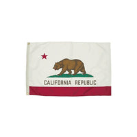 Flagzone – Drapeau de la Californie avec titre et passe-fils, 3 x 5 pi (FZ-2042051)-Drapeau de la Californie