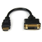 Adaptateur de câble vidéo HDMI à DVI-D de StarTech – HDMI mâle à DVI femelle, 8 po-Le format 8 pouces de la clé électronique réduit le risque de blocage des autres ports disponibles et soulage les connecteurs HDMI®/DVI