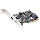 StarTech - Carte PCIe USB 2 ports avec 10 Gbit / s / port-Hautes performances: carte pcie 2 ports usb avec contrôleur asmedia asm3142 (pcie 3.0 x4), 2x superspeed usb-a 10 gb/s (usb 3.1 gen 2 / usb 3.2 gen 2x1), débit max. de 10 gb/s par port, version améliorée de notre carte usb populaire pexusb312a2