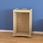 Flash Furniture - Chariot de rangement pour panneaux d'accessoires muraux STEAM Bright Beginnings de qualite commerciale,en bois-Finition naturelle en bois composite