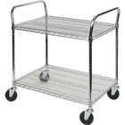 Kleton - Chariots utilitaires à 2 tablettes, 24 prof. x 48 larg. x 39 haut.-Fabrication très rigide qui est facilement réglable à des incréments de 1 po