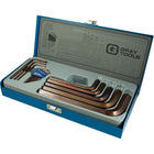 Gray Tools – Ensemble de 15 clés hexagonales S2 métriques à bras court, 0,7 à 17 mm-Formats : 0,7, 0,9, 1,3, 1,5, 2, 2,5, 3, 4, 5, 6, 8, 10, 12, 14, 17