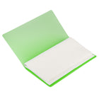 JAM Paper - Carnet de cartes professionnelles capacité de 72 cartes - 4 po x 7 1/4 po - vert-Utilisez-les pour organiser vos propres cartes de visite ou celles que vous avez collectées au fil des ans