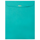 JAM Paper - Enveloppes colourées 9 x 12 avec fermeture à fermoir - Bleu mer recyclé - Paquet de 50-Taille: 9 x 12 pouces