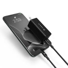 Adam Elements Chargeur OMNIA X6 A Ultra Compact Double Port USB-C et USB-A PD 65W - Noir-Brancher et utiliser