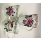 Roy Kirkham – Ensemble de 6 tasses Louise, modèle Roses antiques-L’ensemble comprend : 6 morceaux