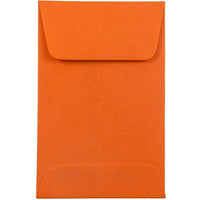 JAM Paper - Enveloppes à monnaie no 1, 2,25/8 x 3,5 po, orange recyclé Brite Hue, 1000/paquet-Enveloppes à monnaie