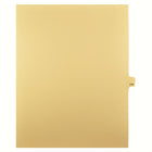 Markmaker - Intercalaires imprimes Legal, Chamois, 1/25th coupe, format lettre, sans trous, 25 tabs/PQT, 5 PQT/Boite, Numero 114-Intercalaires imprimes Legal