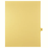 Markmaker - 25 tabs/PQT, 5 PQT/Boite, Intercalaires imprimes Legal, Chamois, 1/15th coupe| format lettre, sans trous, Numero 100-Intercalaires imprimes Legal