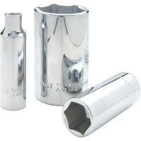 Gray Tools – Douille à prise 12 pans profonde, 3/4 x 1/2 po, fini chromé-Taille : 3/4 po