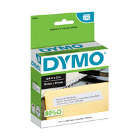 Dymo - Étiquettes d'adresse de retour auto-adhésives pour LW Label Writer, 3/4 po x 2 po, blanc, paq./500 (30330)-Dymo Paper utilise la technologie d'impression à transfert thermique pour une qualité nette, comparable au laser, avec un adhésif permanent