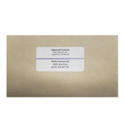 Labelcraft Products  - Étiquettes Zéro Déchet - 4" x 1,33" - 2100 Étiquettes-14 étiquettes par feuille, 150 feuilles