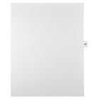 Markmaker - Intercalaires imprimes Legal, Blanc, 1/15th coupe, format lettre, sans trous, 25 tabs/PQT, 5 PQT/Boite, Numero 127-Intercalaires imprimes Legal