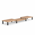 ShoppingAll - Support et rehausseur pour double moniteur - Noyer-Conçu pour augmenter la disposition verticale des moniteurs, ordinateurs portables, imprimantes, téléviseurs et écrans LCD