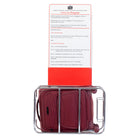 Air Canada - Valise à roulettes souple de 20 po Central Collection - Bourgogne-Poignée rétractable à bouton-poussoir