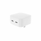 LBT Ultra Fast Mini - Chargeur mural 35W à double port GaN PD (20W + 15W) - Blanc-Doté de la technologie GaN (nitrure de gallium), ce chargeur mural est jusqu'à 40 % plus efficace que les chargeurs muraux traditionnels et peut garder vos appareils chargés plus longtemps