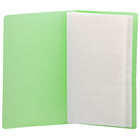 JAM Paper - Carnet de cartes professionnelles capacité de 72 cartes - 4 po x 7 1/4 po - vert-Couleur : verte