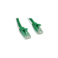 StarTech  Câble de raccordement sans crochet N6PATCH15GN Cat 6, 15 pi, vert-Connecteur mâle RJ-45 aux deux extrémités pour une connectivité réseau fiable