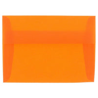 JAM Paper Enveloppes translucides A1, orange, 250/paquet-Enveloppes en papier translucide orange