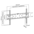 Speedex – Support mural pour TV, inclinable, très robuste et économique pour TV DEL de 37 à 70 po (LP42-46DT)-Dimensions (po) : 25,7 x 16,7 x 2,2 