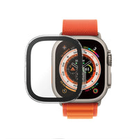 PanzerGlass - Full Body pour Apple Watch 49mm Ultra/Ultra 2 - Transparent-Le verre est résistant aux chocs et à l'eau. Couverture complète du cadre. Des bords arrondis