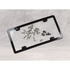 WeatherTech Cadre et couvre-plaque ClearCover pour plaque d'immatriculation, chrome-Convient à la plupart des plaques d'immatriculation de voiture/camion standard