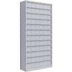 Metalware – Étagère enclenchable RK877, 13 tablettes, 36 x 12 x 76 po, gris pâle-Système de tablettes ajustables offrant un espace de rangement solide, mais économique qui convient à vos besoins