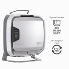 Purificateur d’air Fellowes AeraMax Pro PureView AM 3S PC , inox-Le seul purificateur d’air qui réagit automatiquement au taux d’occupation et au niveau de qualité de l’air et qui vous indique ensuite quand l’air est pur.