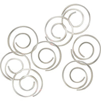Staples - Trombones spiralés, couleur argenté, paquet de 50-Des trombones amusants et fonctionnels