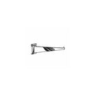 Wamaco - Support de 8 po pour tablette de panneau grillagé, noir, paquet de 10-Idéal pour tablettes en verre, en bois et en mélamine pour présenter vos produits
