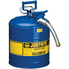 JustriteMD – Bidon de sécurité AccuFlowMC de type II, 1 x 11 1/2 x 18 po, bleu-Le mécanisme de la gâchette Safe-SqueezeMD exclusif de AccuFlowMC offre un débit régulier et un versement précis