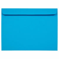  JAM Paper - Enveloppes Colourées pour catalogue de livrets 9 x 12 - Bleu recyclé - Paquet de 500-Enveloppe bleue