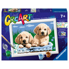 Ravensburger - CreArt Peinture par numéros chiots mignons série E-Développement artistique: La peinture par numéros favorise le développement de compétences des enfants en leur permettant de s'exercer à l'identification des couleurs, au côntrole du. 