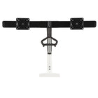 Double moniteur support de bureau Heavy Duty pour les écrans et moniteurs 22 à 27 po avec port USB de North Bayou - F27, Blanc-Double Écran moniteur montage