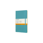 Moleskine – Carnet de la collection Classic, ligné, couverture souple, bleu récif, 5 po x 8,25 po-240 pages, papier de couleur ivoire, 5 po x 8,25 (po)