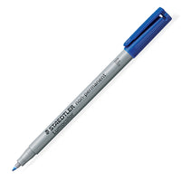 Staedtler - Marqueur effaçable à sec non permanent Lumocolor − Pointe fine − Bleu-Fine, Tableau noir