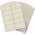 JAM Paper - Étiquette d'adresse laser/jet d'encre - 2 po x 4 po - Ivoire - Paquet de 120-Taille : Moyenne (4 x 2 pouces), Les étiquettes imprimables sont faciles à créer et à personnaliser