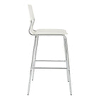 Tabouret bar Dorado, vinyle, base chrome, 30po-5
