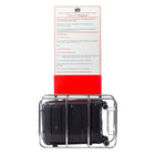 Air Canada - Valise de cabine rigide à roulettes pivotantes de 20 po Optimum Collection - Noir-Poignée de chariot verrouillable à bouton-poussoir