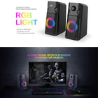 Havit SK204 Designed for Gamers, USB powered, RGB Lights Speaker - Black-ALIMENTÉ PAR USB