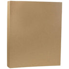 Jam Paper Papier couverture cartonné fini texturé rec. à 100 % de sacs papier kraft, 8 1/2 x 11 po, brun, 250 feuilles/rame-Taille : 8 1/2 x 11 po
